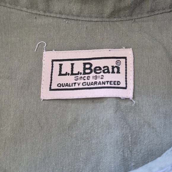 L.L. Bean Short-Sleeve Button-Down Shirt - Sage Green - Picture 2 of 4